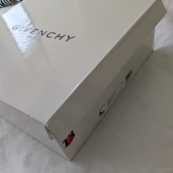 Givenchy Boxing Cotton Canvas Graphic Logo Sneakers Black - Picture 15 of 16